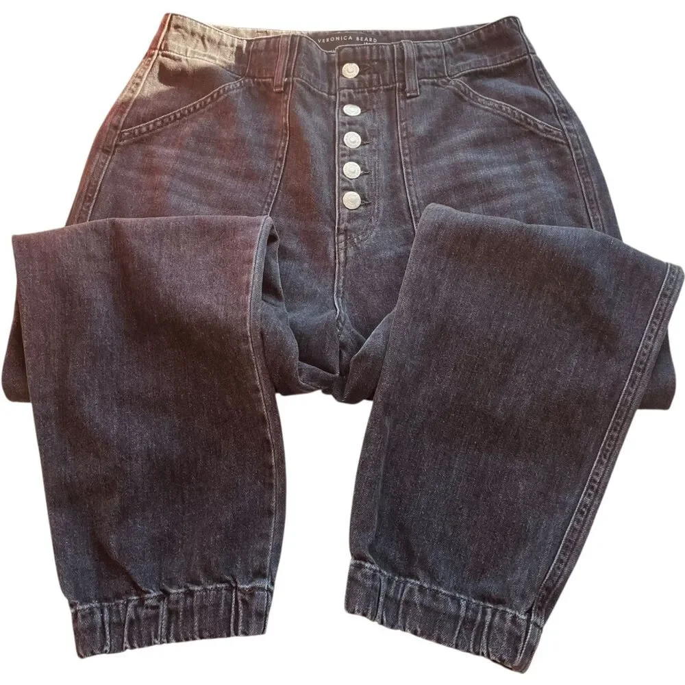 Veronica Beard Vintage Wash 'Bolton' Jogger Jeans - Picture 7 of 13